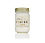 Jar of 'Hump Fat' from Desert Farms on a white background