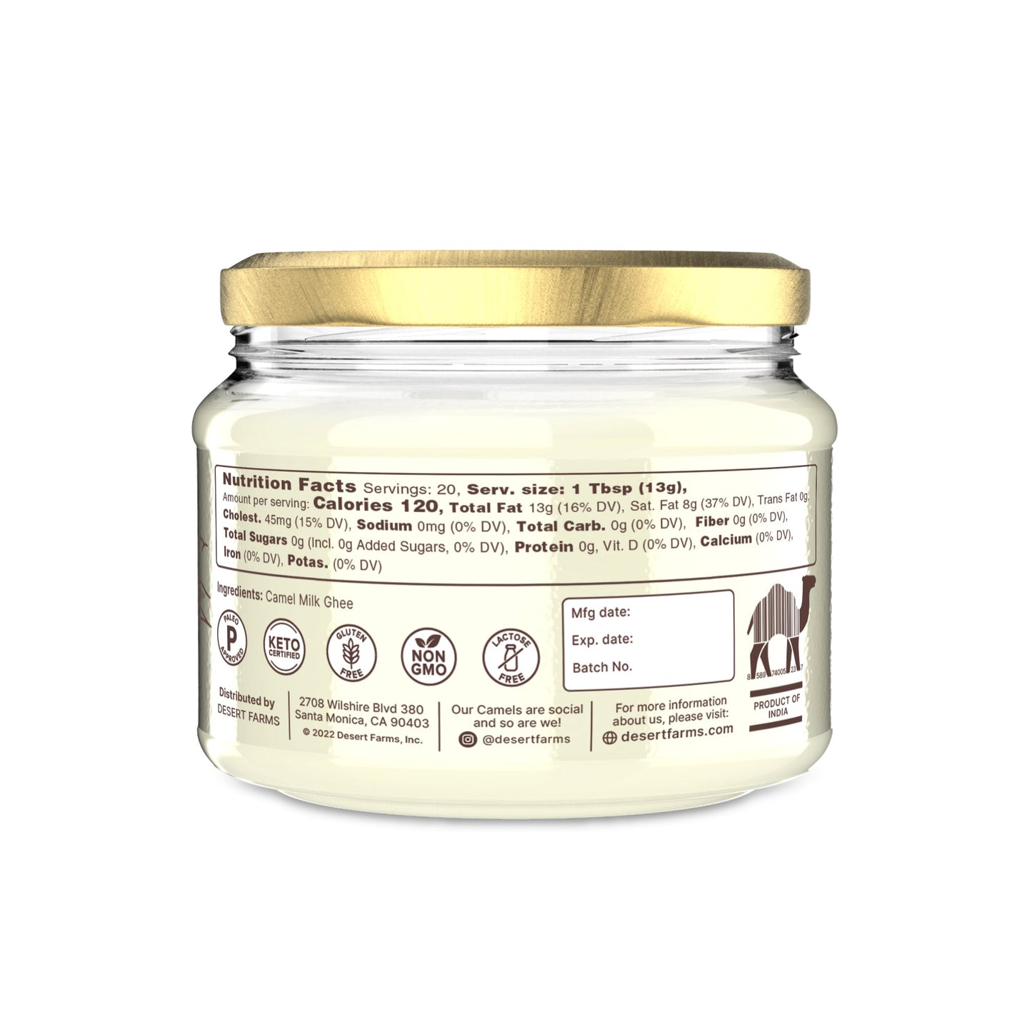 Camel Milk Ghee - Desert Farms