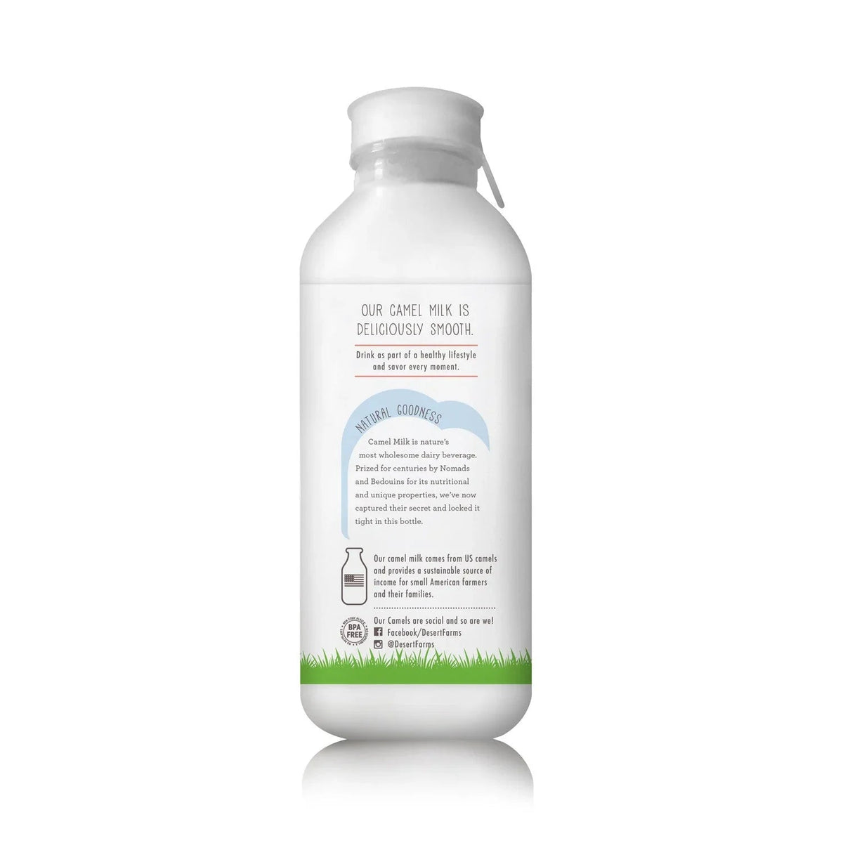 Camel Milk Kefir on a white background