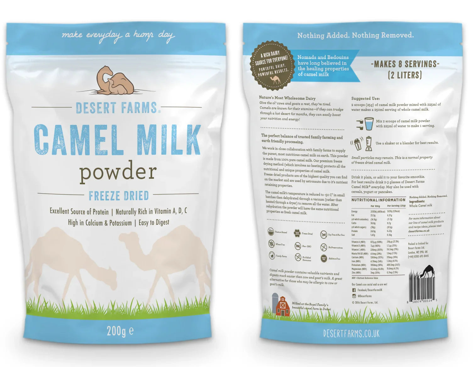Pure Camel Milk Powder Gently Dried & Nutrient-Rich Desert Farms Pure Camel Milk Powder Gently Dried & Nutrient-Rich Desert Farms